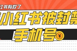捞小红书被封禁手机号，小红书被封号禁言账号手机换绑