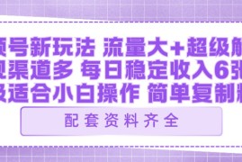 视频号新玩法：ai飞行视频玩法，每日稳定入账5张左右【配套齐全】