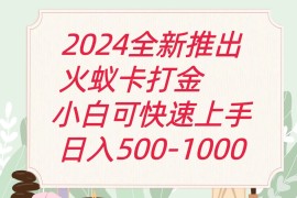 2024火蚁卡打金最新玩法和方案，单机日收益600 