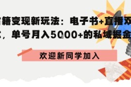 冷门暴利，超低成本复制古籍电子书，精准引流私域月销200 单