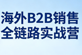 雨哥·海外B2B销售全链路实战营
