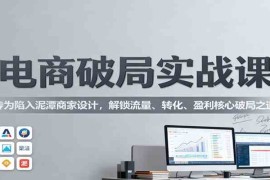 电商破局实战课：专为陷入泥潭商家设计，解锁流量、转化、盈利核心破局之道