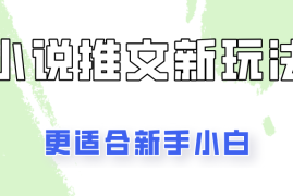 小说推文新玩法更新，更适合新手小白，更容易出单！