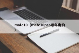 mate10（mate10pro哪年出的）