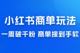 小红书商单蓝海玩法，一周破千粉，商单接到手软，一单 150-800
