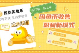 咸鱼币回收项目，小白轻松上手日入200 ，震撼项目
