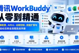 腾讯WorkBuddy从零到精通：安装配置、AI办公、远程控制、技能扩展与自动化任务全流程实战手册