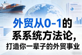 外贸从0-1的系统方法论，打造你一辈子的外贸事业