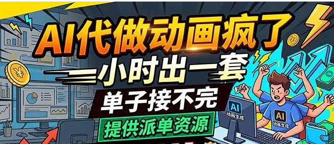 AI代做动画疯了，一小时出一套，单子接不完