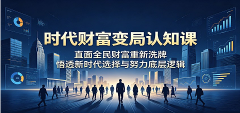时代财富变局认知课：直面全民财富重新洗牌，悟透新时代选择与努力底层逻辑