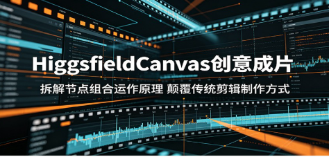 HiggsfieldCanvas创意成片：拆解节点组合运作原理，颠覆传统剪辑制作方式